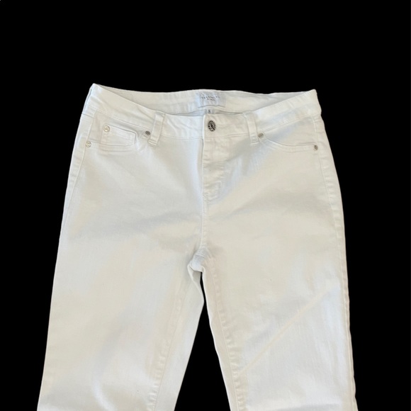 Celebrity Pink White mid rise ankle skinny cotton blend jean pant size 9/29 - Picture 3 of 10